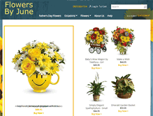 Tablet Screenshot of flowersbyjune.com